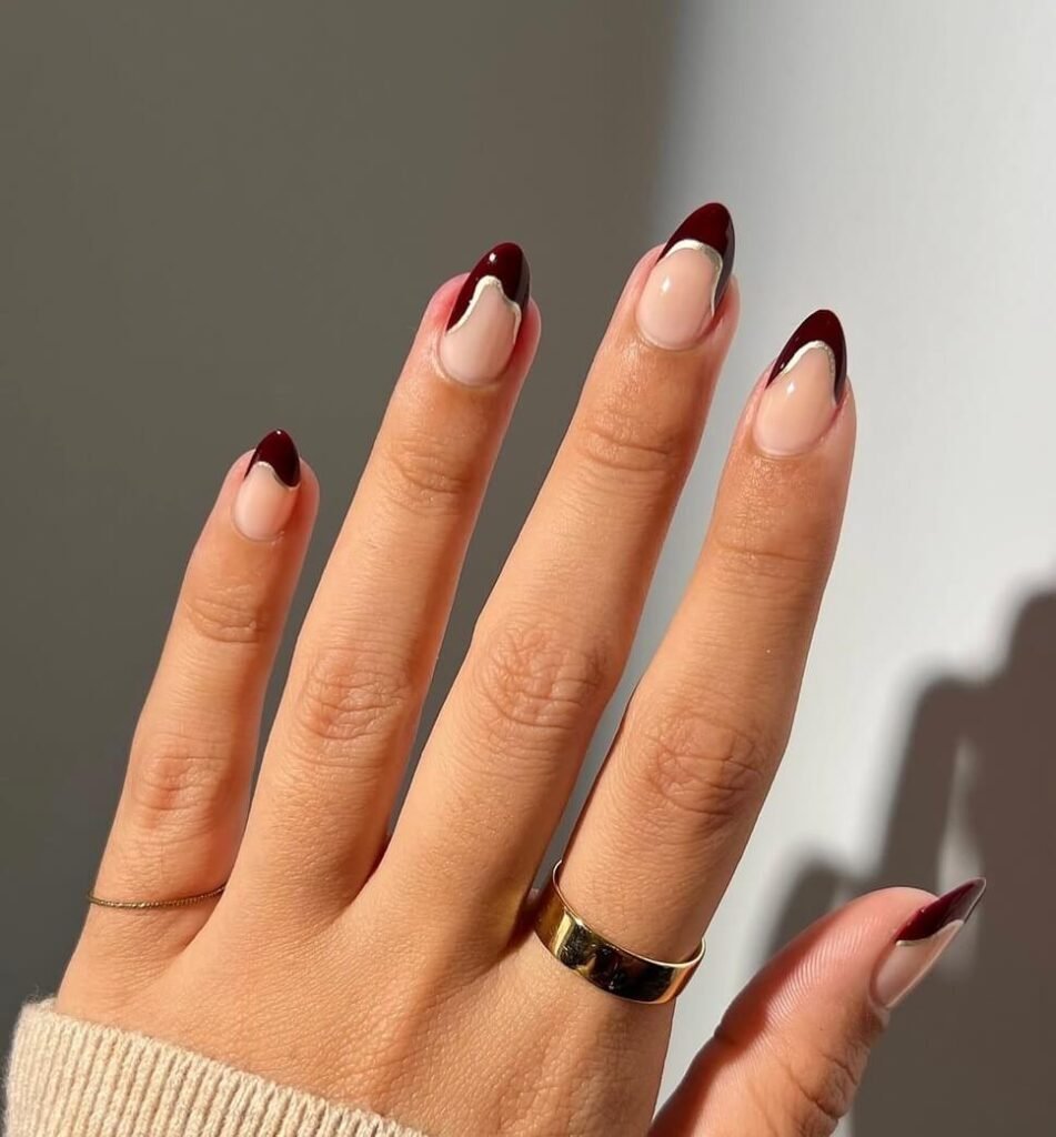 almond november nails 