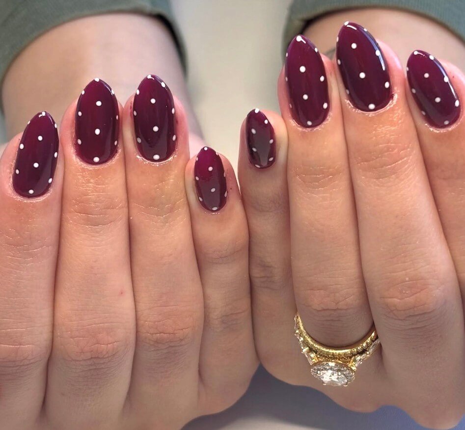 polka dot november nails 