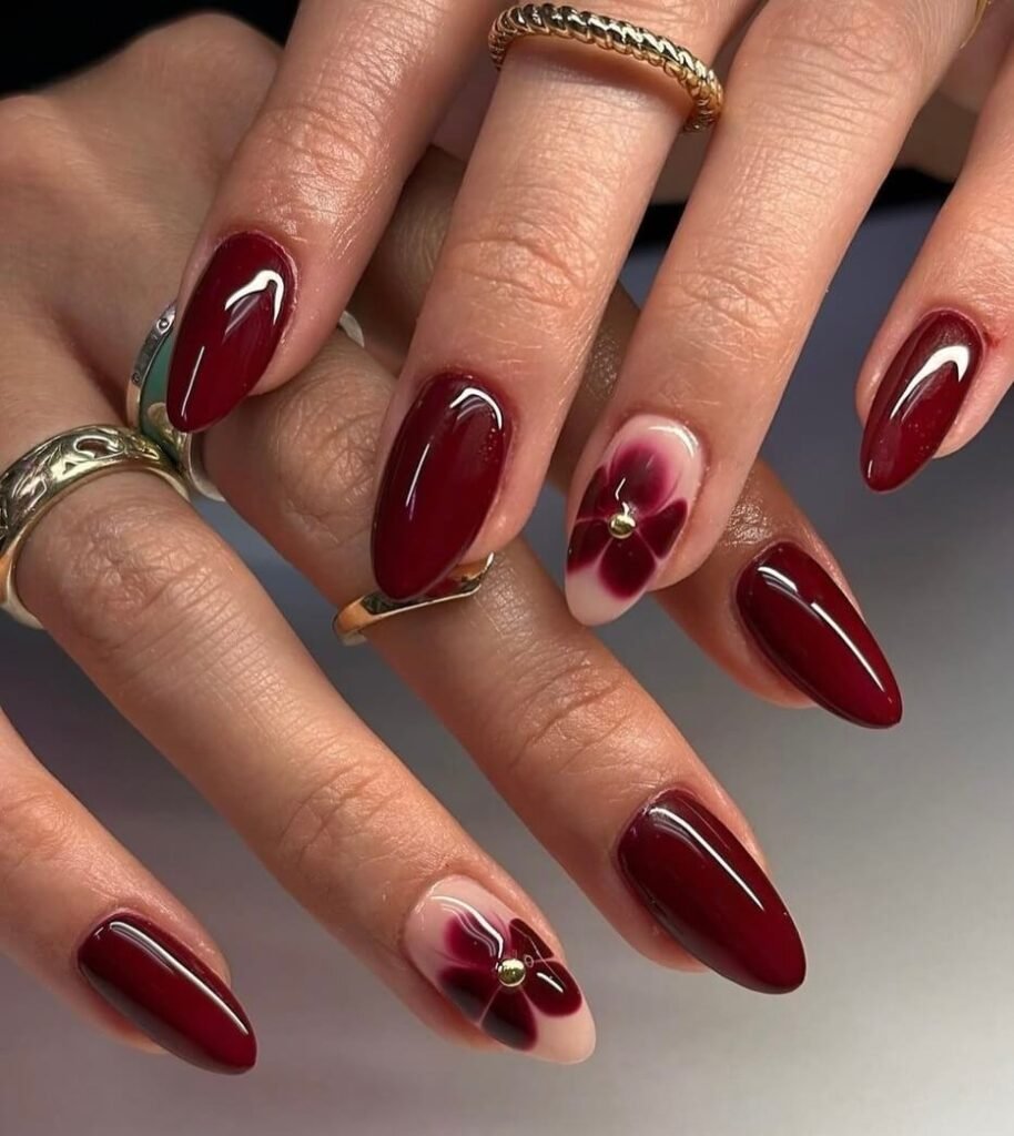 floral november nails 