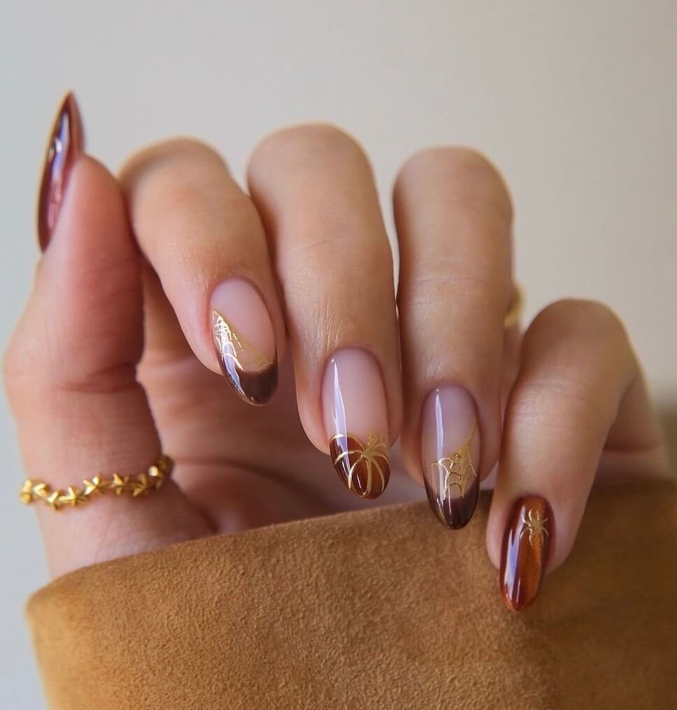 almond november nails 
