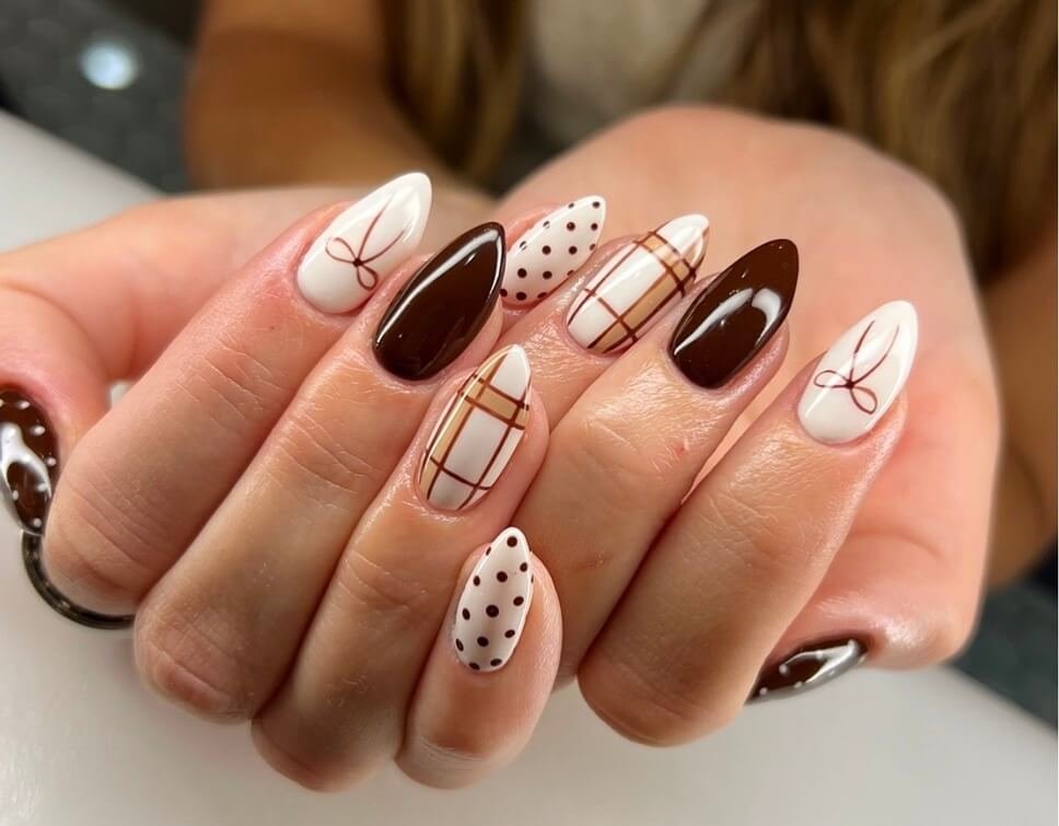 brown november nails
