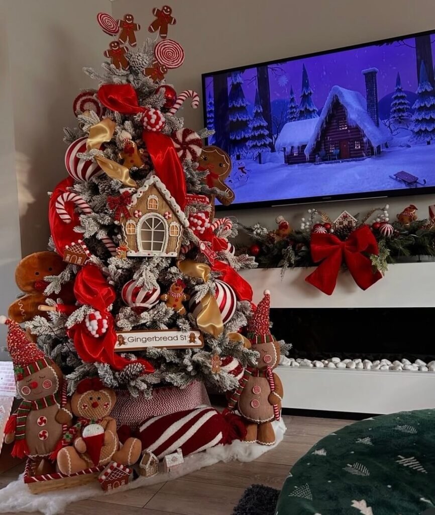 red Christmas tree ideas