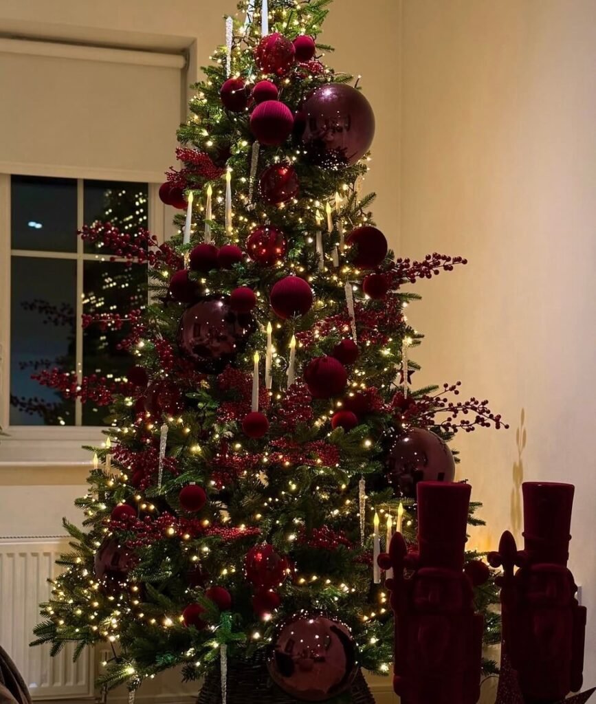 red Christmas tree ideas