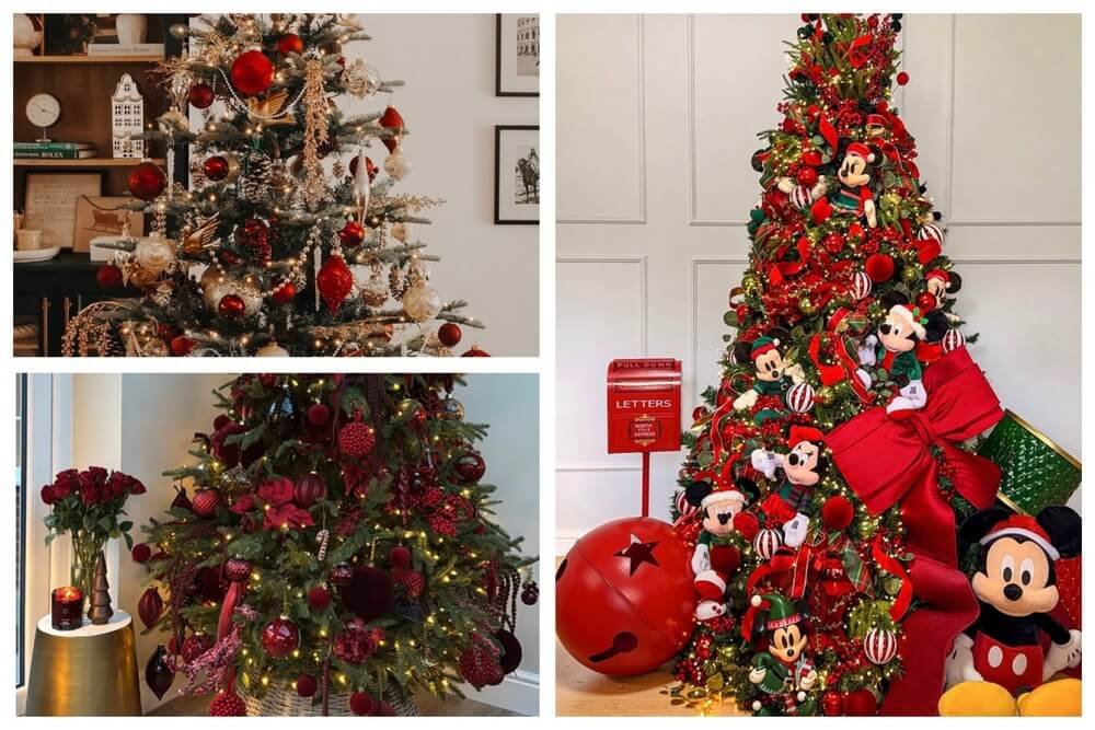 red christmas tree ideas